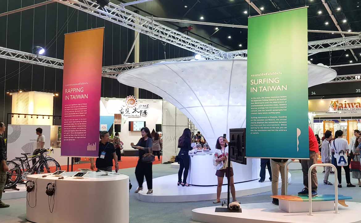 【 Taiwan Expo 曼谷現場】告別「陽春設攤衝訂單」的傳統商展，用「感覺」重新介紹台灣