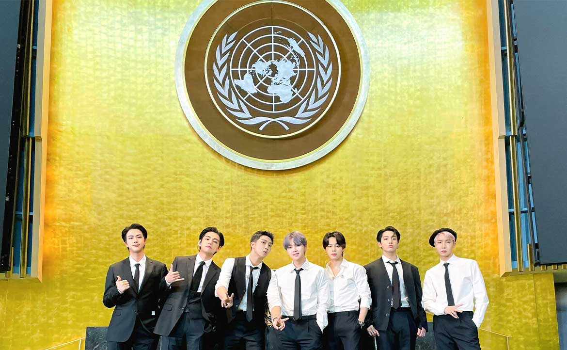 BTS 三度登上 UN 背後──政治角力場的「明星攻略」，聯合國到底有多少種「明星代言人」？